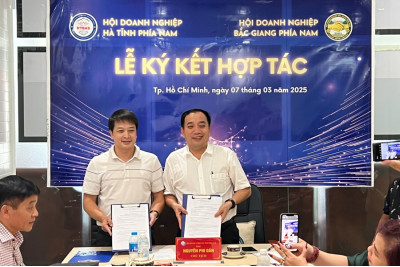 Hội Doanh nghiệp Bắc Giang Phía Nam và Hội Doanh nghiệp Hà Tĩnh Phía Nam